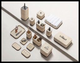 Giobagnara, Polo Travertino Marble Bathroom Set, Toothbrush holder