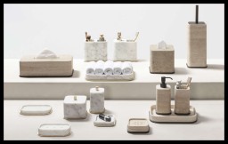 Giobagnara, Polo Travertino Marble Bathroom Set, Toothbrush holder