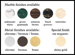 Giobagnara, Positano Black Portoro Marble Bathroom set, Round bin