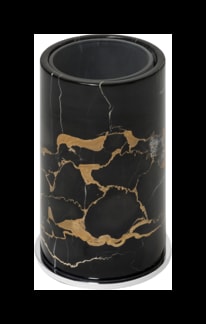 Giobagnara, Positano Black Portoro Marble Bathroom set, Toothbrush holder