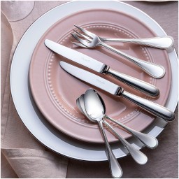 Christofle, Perles cutlery, stainless steel, Serving fork