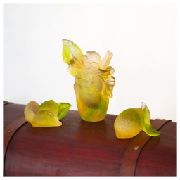 Daum, Citrus, Small vase