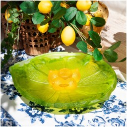 Daum, Citrus, Footed bowl