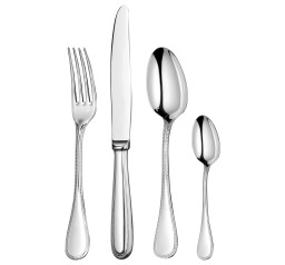 Christofle, Perles cutlery, stainless steel, Individual place settings (5 pieces)