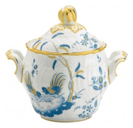 Ginori 1735, Oro Di Doccia, Coffee set sugar bowl