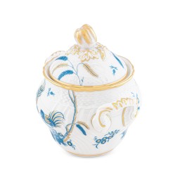 Ginori 1735, Oro Di Doccia, Coffee set sugar bowl