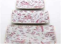 Ginori 1735, Oro Di Doccia, Square plate