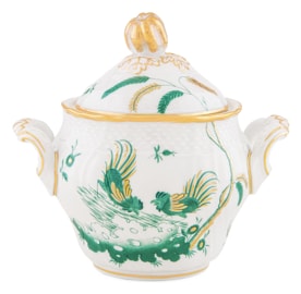 Ginori 1735, Oro Di Doccia, Coffee set sugar bowl