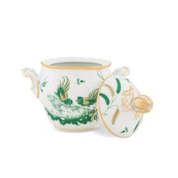 Ginori 1735, Oro Di Doccia, Coffee set sugar bowl
