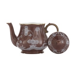 Ginori 1735, Oriente Italiano Castagna & Meringa, Teapot, castagna