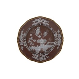 Ginori 1735, Oriente Italiano Castagna & Meringa, Dinner plate, castagna