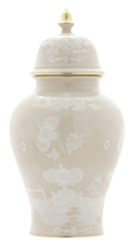 Ginori 1735, Oriente Italiano Castagna & Meringa, Potiche vase large, meringa