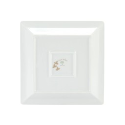 Ginori 1735, Oriente Italiano Castagna & Meringa, Square change tray large, meringa