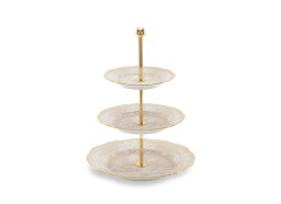Ginori 1735, Oriente Italiano Castagna & Meringa, 3-tier serving stand