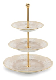 Ginori 1735, Oriente Italiano Castagna & Meringa, 3-tier serving stand