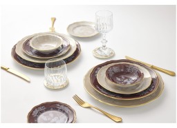 Ginori 1735, Oriente Italiano Castagna & Meringa, Bowl small, meringa