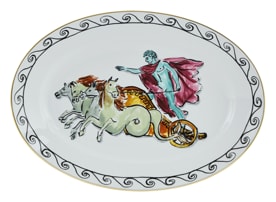 Ginori 1735, Il viaggio di Nettuno, Large oval platter