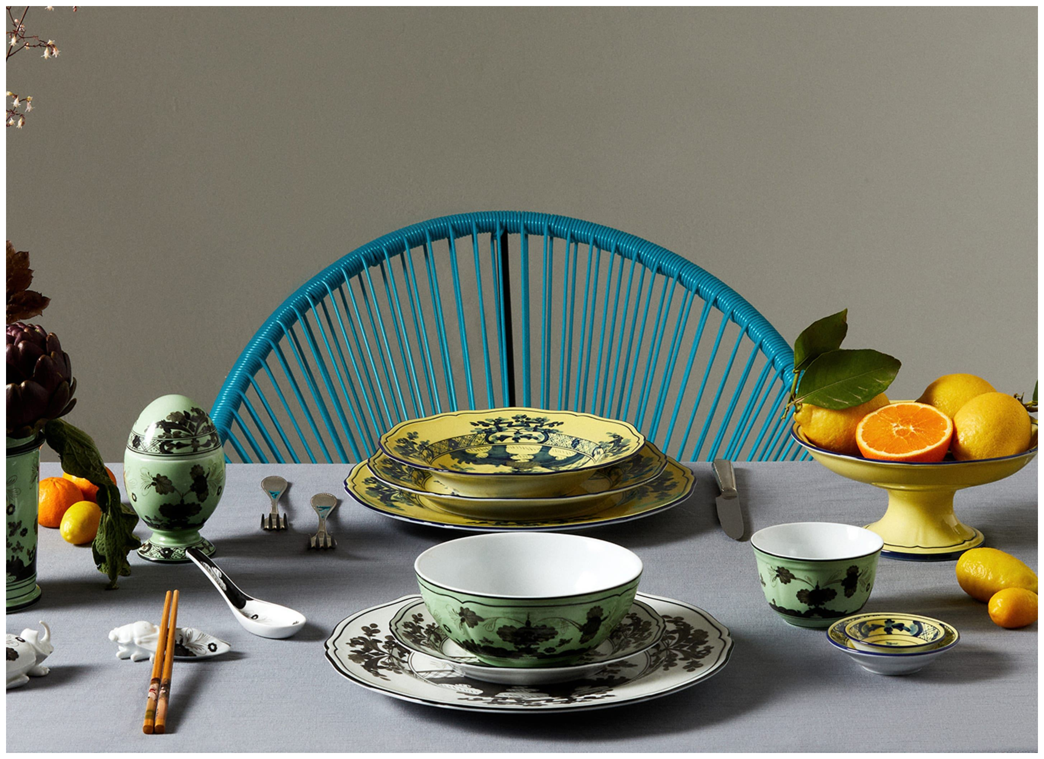 Ginori 1735, Oriente Italiano, Presentation plate