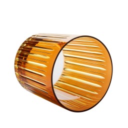 L'Objet, Prism, Set of 4 double old fashioned glasses, amber