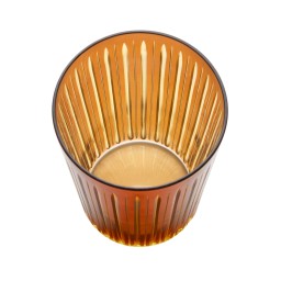 L'Objet, Prism, Set of 4 highball glasses, amber