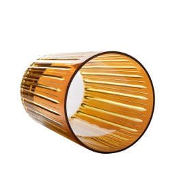 L'Objet, Prism, Set of 4 highball glasses, amber