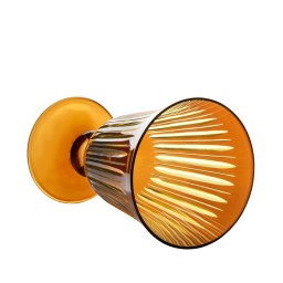 L'Objet, Prism, Set of 4 wine glasses, amber