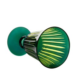 L'Objet, Prism, Set of 4 wine glasses, green