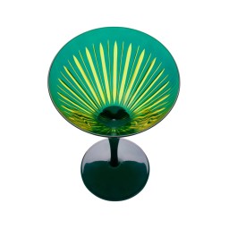 L'Objet, Prism, Set of 4 martini glasses, green