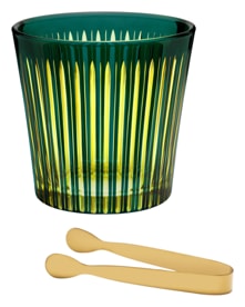 L'Objet, Prism, Ice bucket & tongs, green