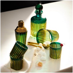 L'Objet, Prism, Ice bucket & tongs, green