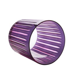 L'Objet, Prism, Set of 4 double old fashioned glasses, purple