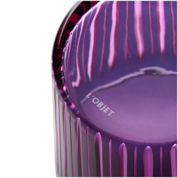 L'Objet, Prism, Set of 4 double old fashioned glasses, purple