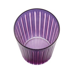 L'Objet, Prism, Set of 4 highball glasses, purple