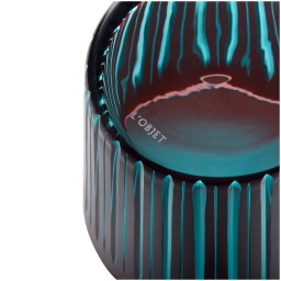 L'Objet, Prism, Set of 4 double old fashioned glasses, bordeaux