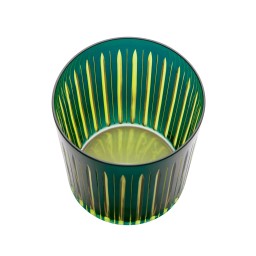 L'Objet, Prism, Set of 4 double old fashioned glasses, green