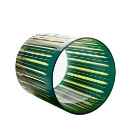 L'Objet, Prism, Set of 4 double old fashioned glasses, green