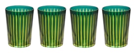 L'Objet, Prism, Set of 4 highball glasses, green