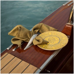 L'Objet, Fortuny yellow, Set of 4 dessert plates