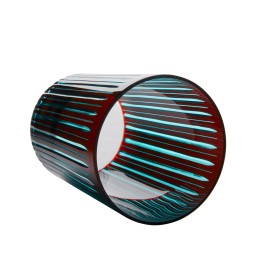 L'Objet, Prism, Set of 4 highball glasses, bordeaux