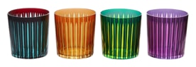 L'Objet, Prism, Set of 4 double old fashioned glasses