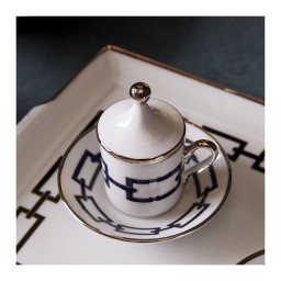 Ginori 1735, Catene Zaffiro, Coffee saucer