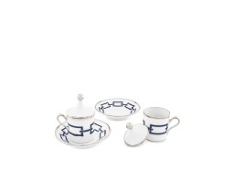 Ginori 1735, Catene Zaffiro, Coffee set for two