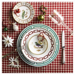 Ginori 1735, Catene Scarlatto, Dessert plate