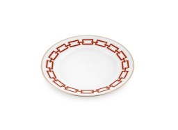 Ginori 1735, Catene Scarlatto, Dessert plate