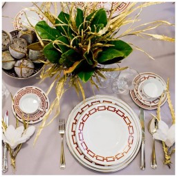 Ginori 1735, Catene Scarlatto, Flat plate