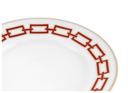 Ginori 1735, Catene Scarlatto, Dessert plate