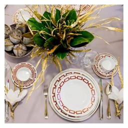 Ginori 1735, Catene Scarlatto, Bread plate