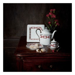 Ginori 1735, Catene Scarlatto, Coffee saucer