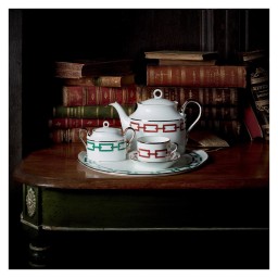 Ginori 1735, Catene Scarlatto, Tea saucer