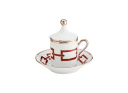 Ginori 1735, Catene Scarlatto, Coffee set for two